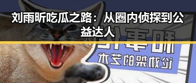 刘雨昕吃瓜之路：从圈内侦探到公益达人