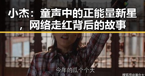 小杰：童声中的正能量新星，网络走红背后的故事